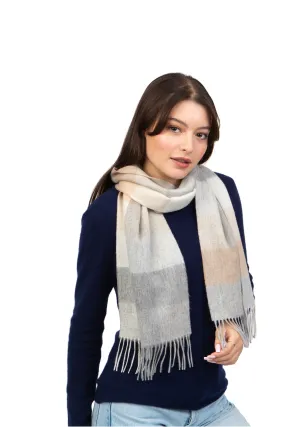 3 Square Cashmere Scarf - Coastal