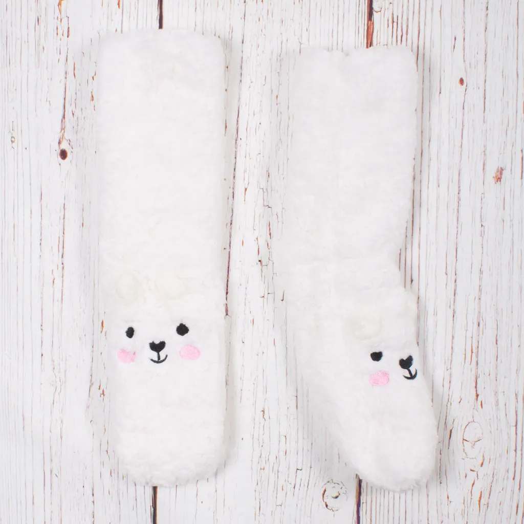 Beary Comfy Sherpa Lined Socks