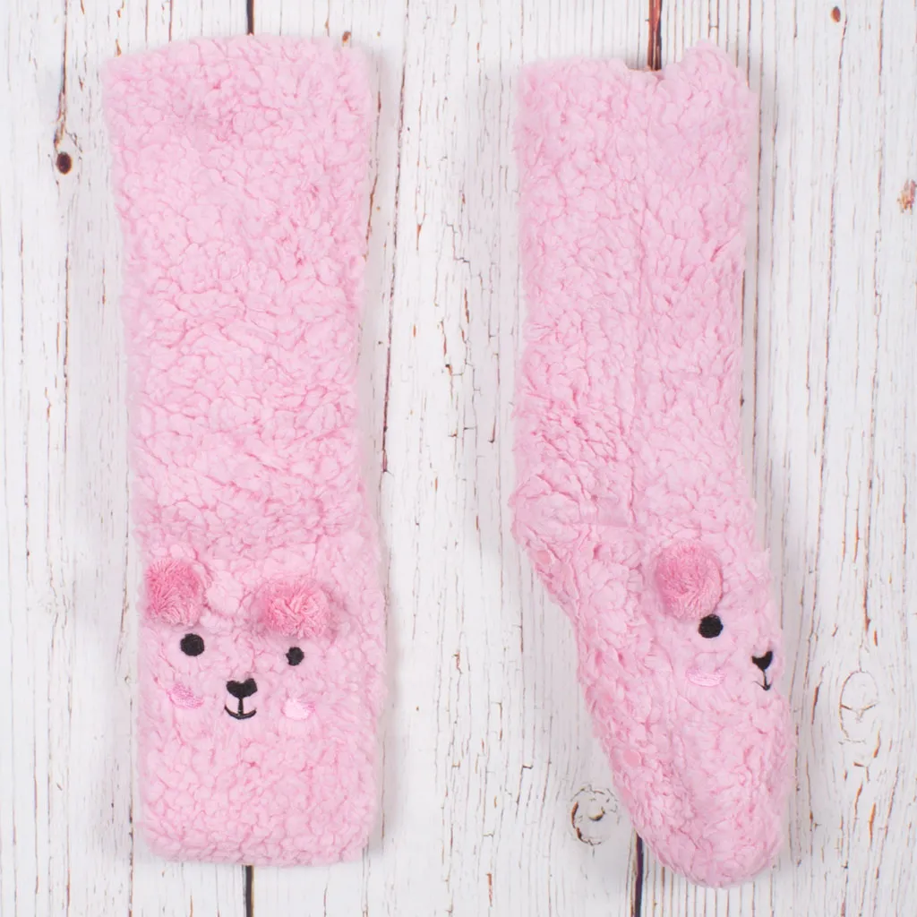 Beary Comfy Sherpa Lined Socks