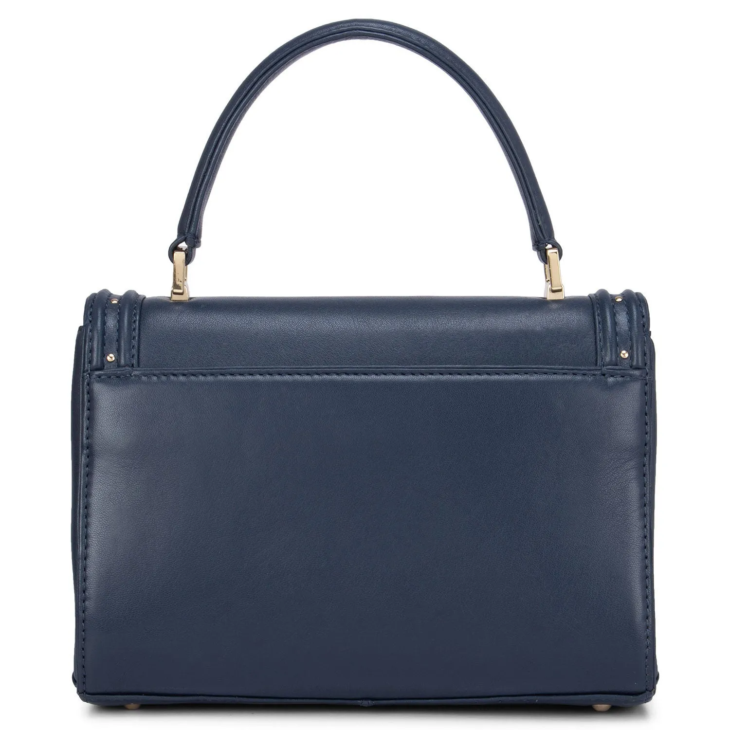 Blue Plain Satchel Bag