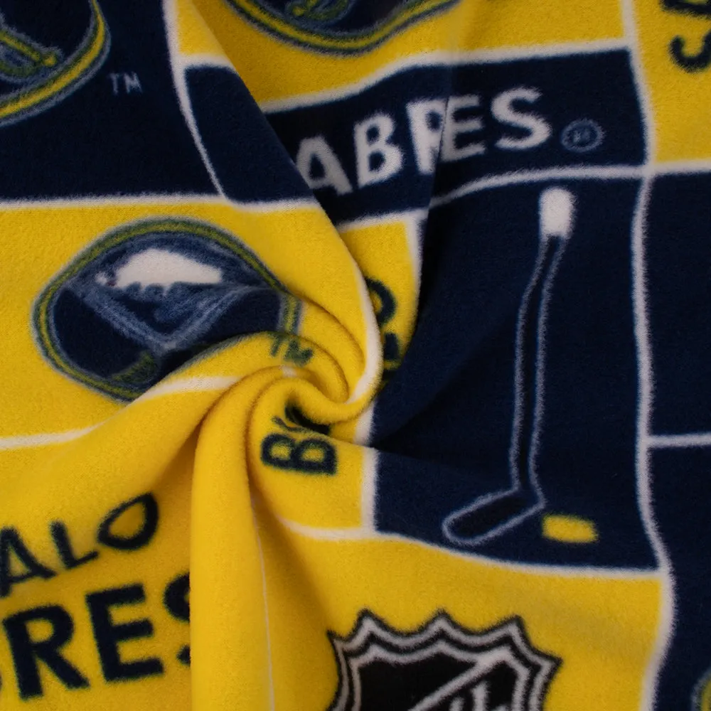 Buffalo Sabres - NHL Fleece Print - Squares