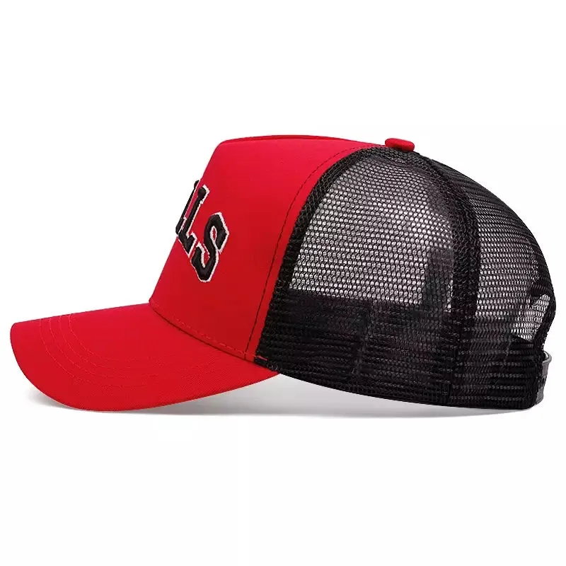 Bulls Red Trucker Cap