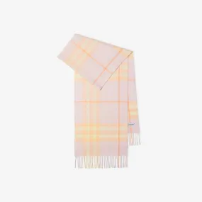 BURBERRY CHECK CASHMERE SCARF