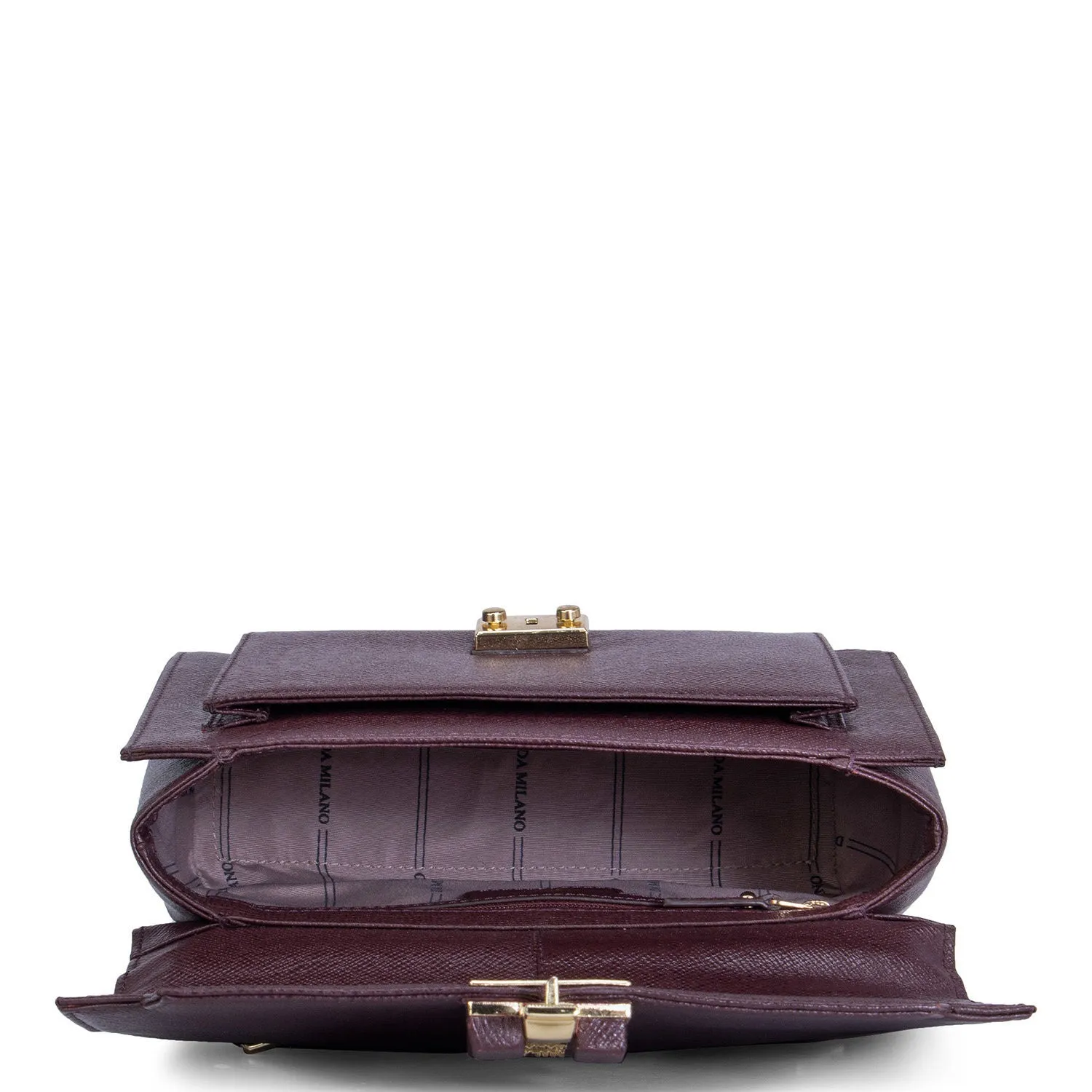 Burgundy Franzy Satchel Bag