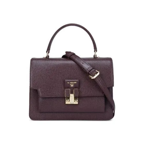 Burgundy Franzy Satchel Bag