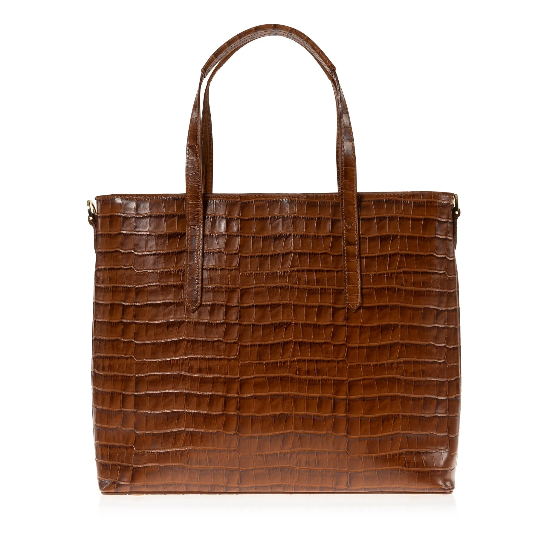 Cabas Tote Bag (Saddle Croc-Embossed)