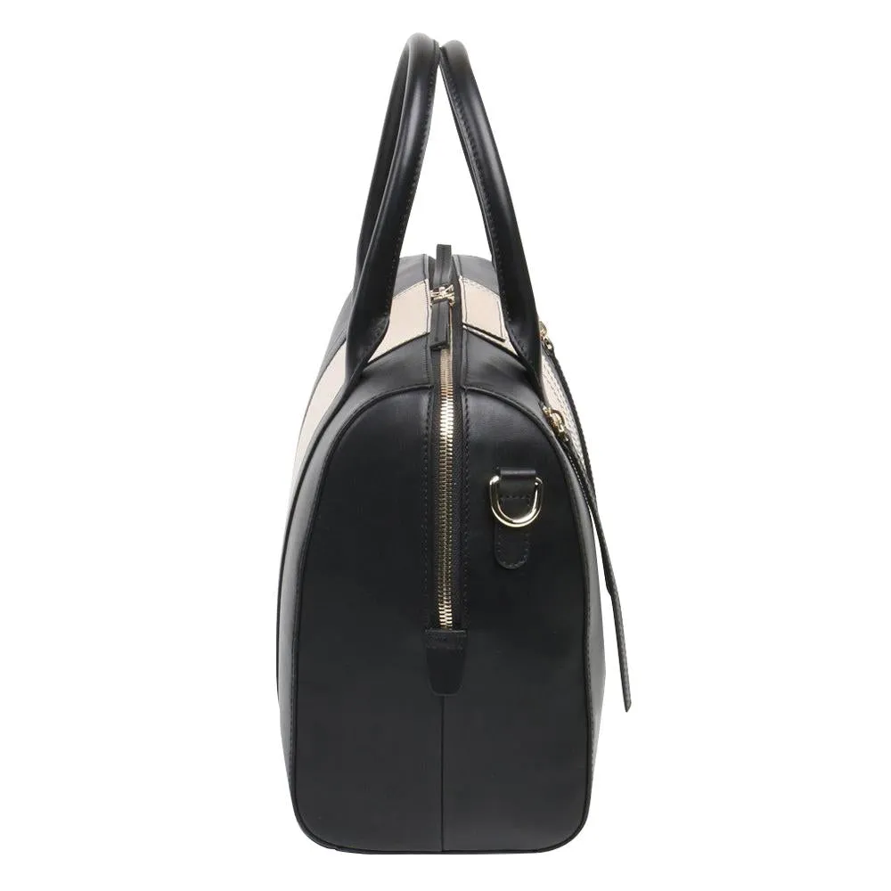 Calligraphy Black Satchel