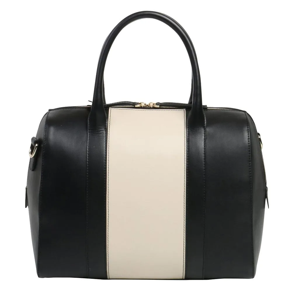 Calligraphy Black Satchel