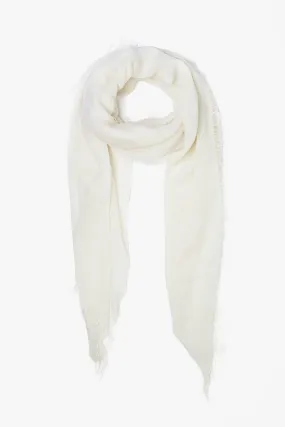 Cashmere and Silk Scarf Eggshell