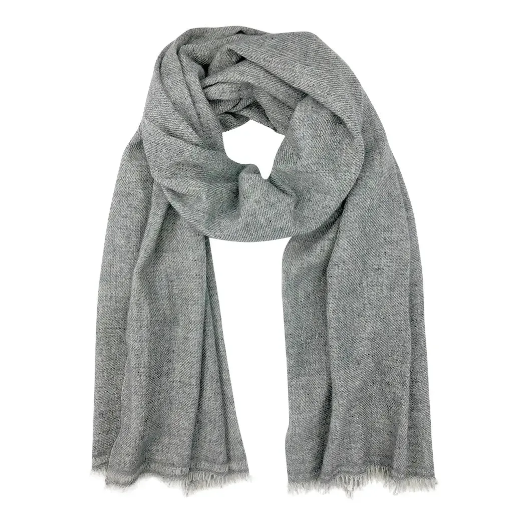 Cashmere Scarf | Gray Handloom