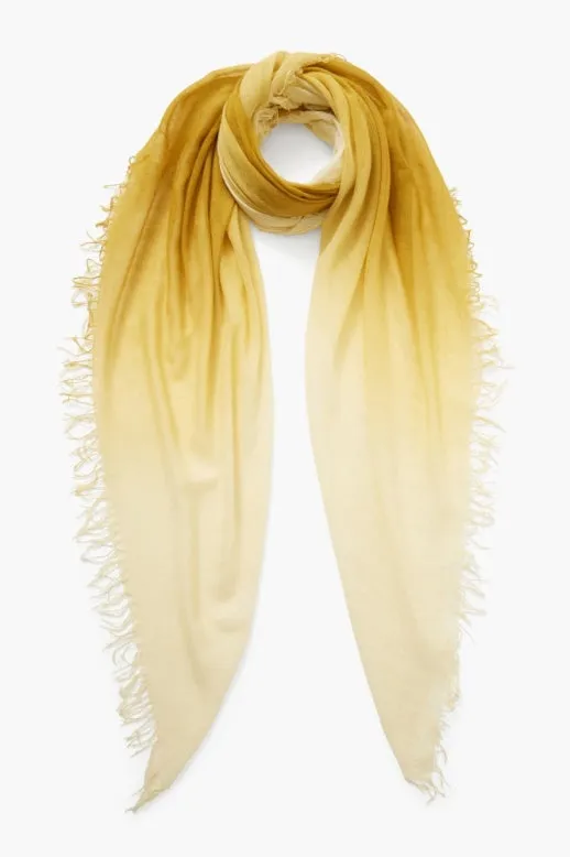 Chan Luu- Dip Dyed- Cashmere & Silk Scarf- Green