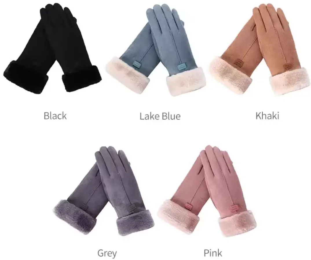 Cute Suede Gloves