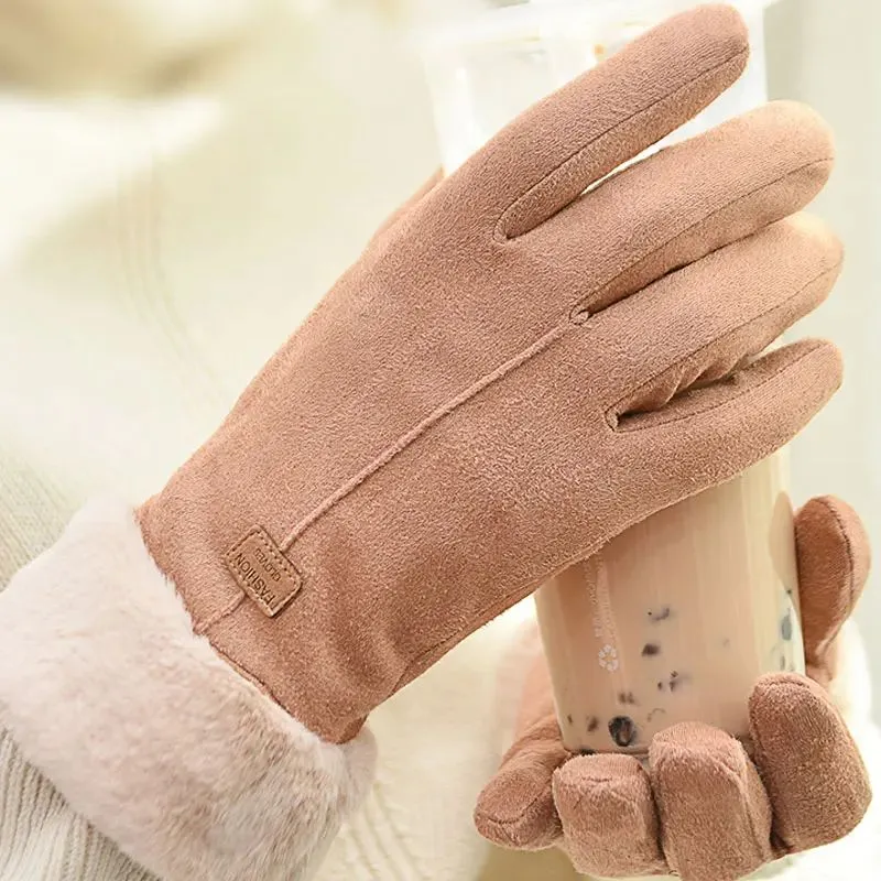 Cute Suede Gloves