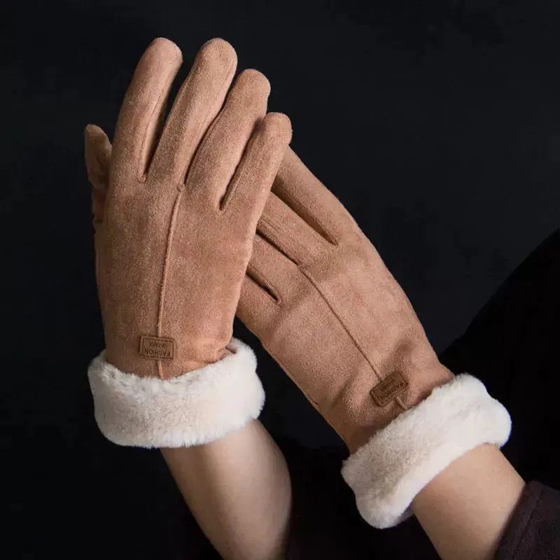 Cute Suede Gloves