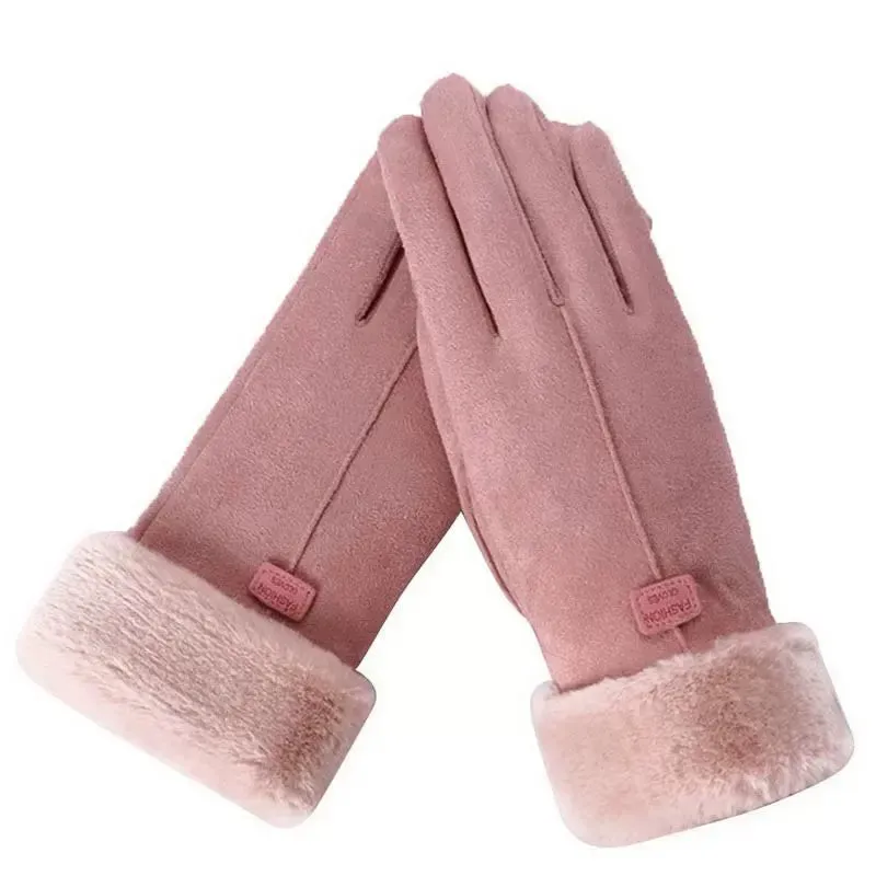 Cute Suede Gloves