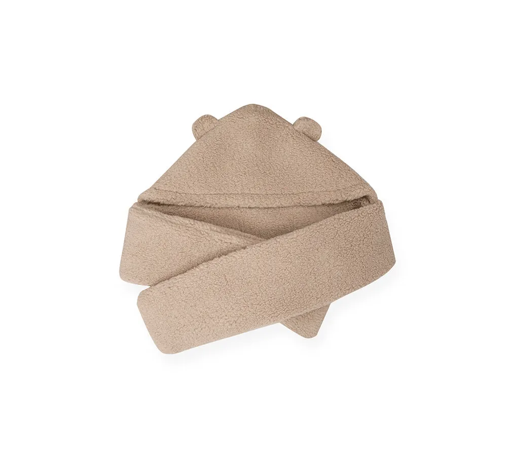 EVERAU® Hat Scarf and Gloves 3 In 1 Cute Bear Plush Hat