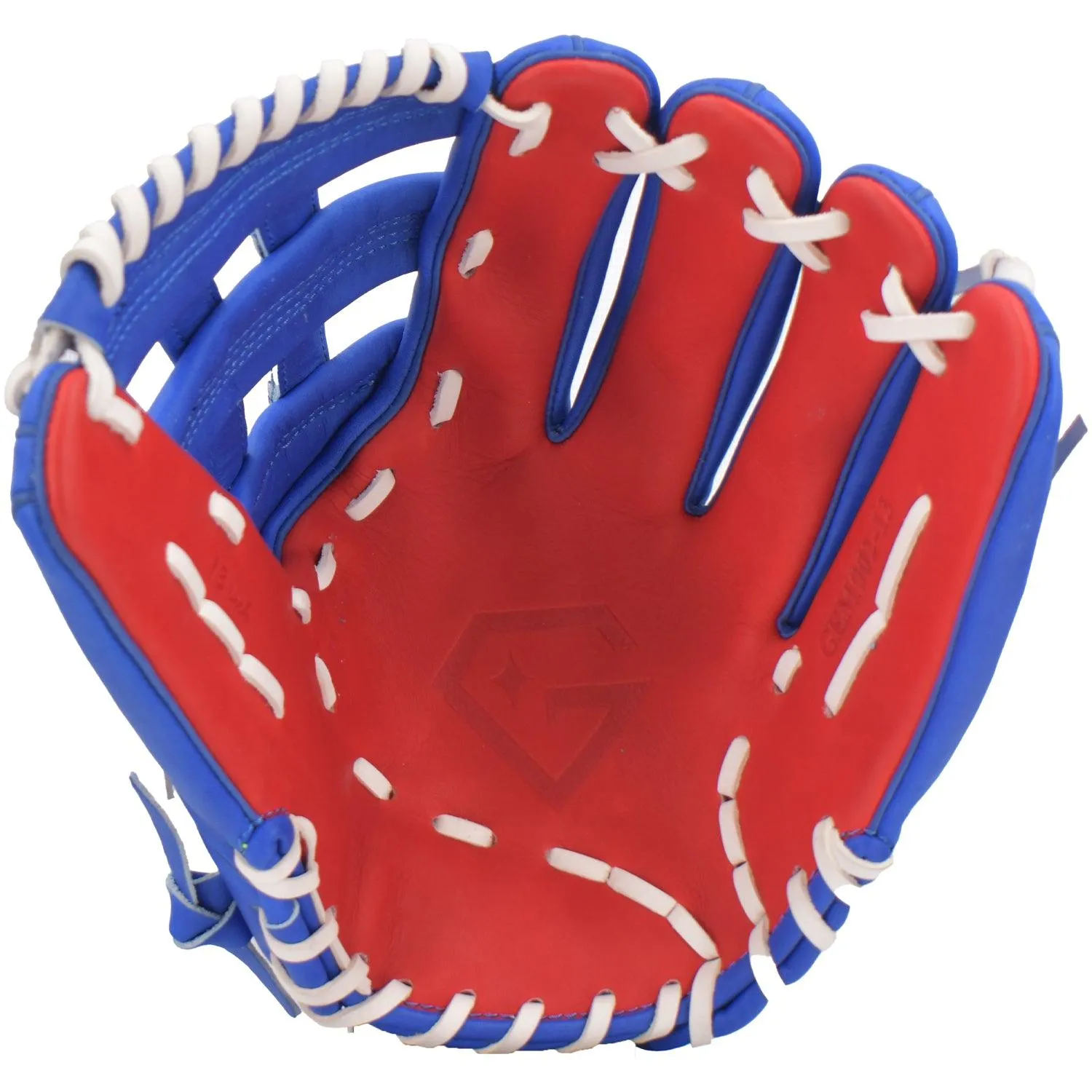 Gem Gloves Softball Fielding Glove - GEM002 (Royal/Red/White)