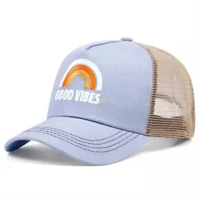 Good Vibes Rainbow Trucker Cap