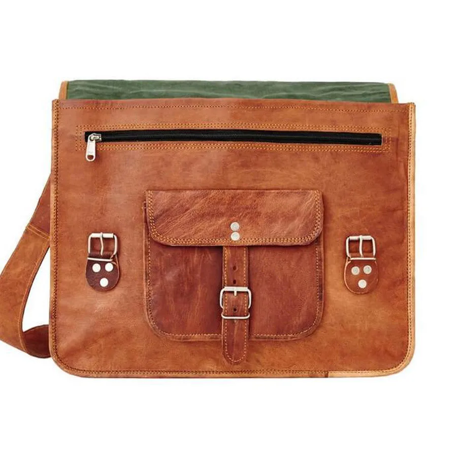 Grande Men's Classic Leather Satchel