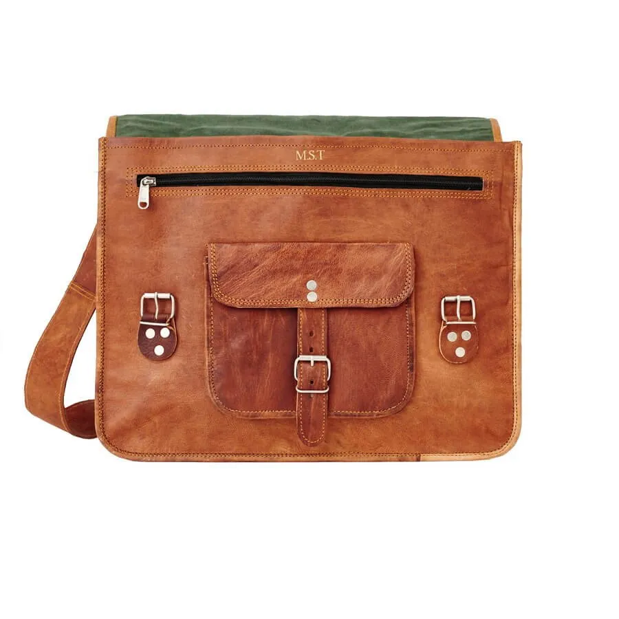 Grande Men's Classic Leather Satchel