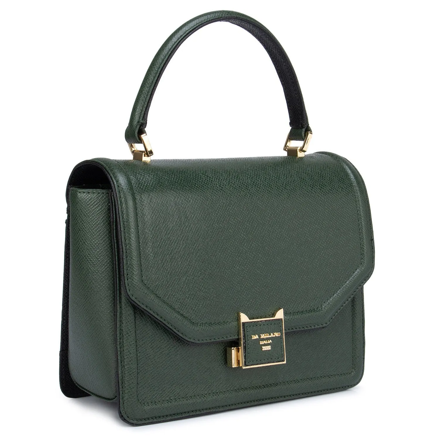 Green Franzy Satchel Bag