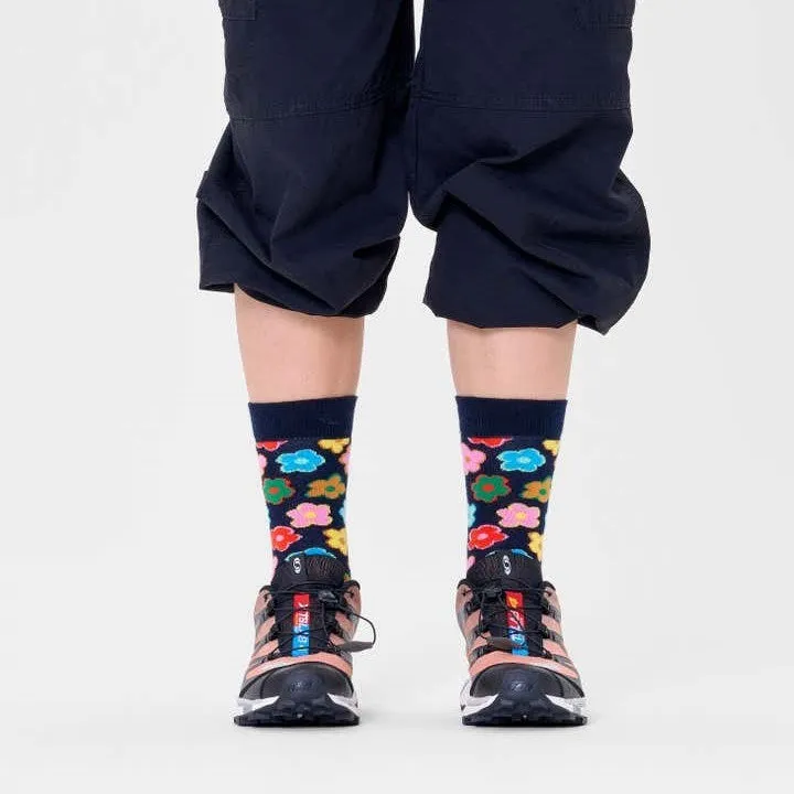 Happy Socks: Flower Black SM