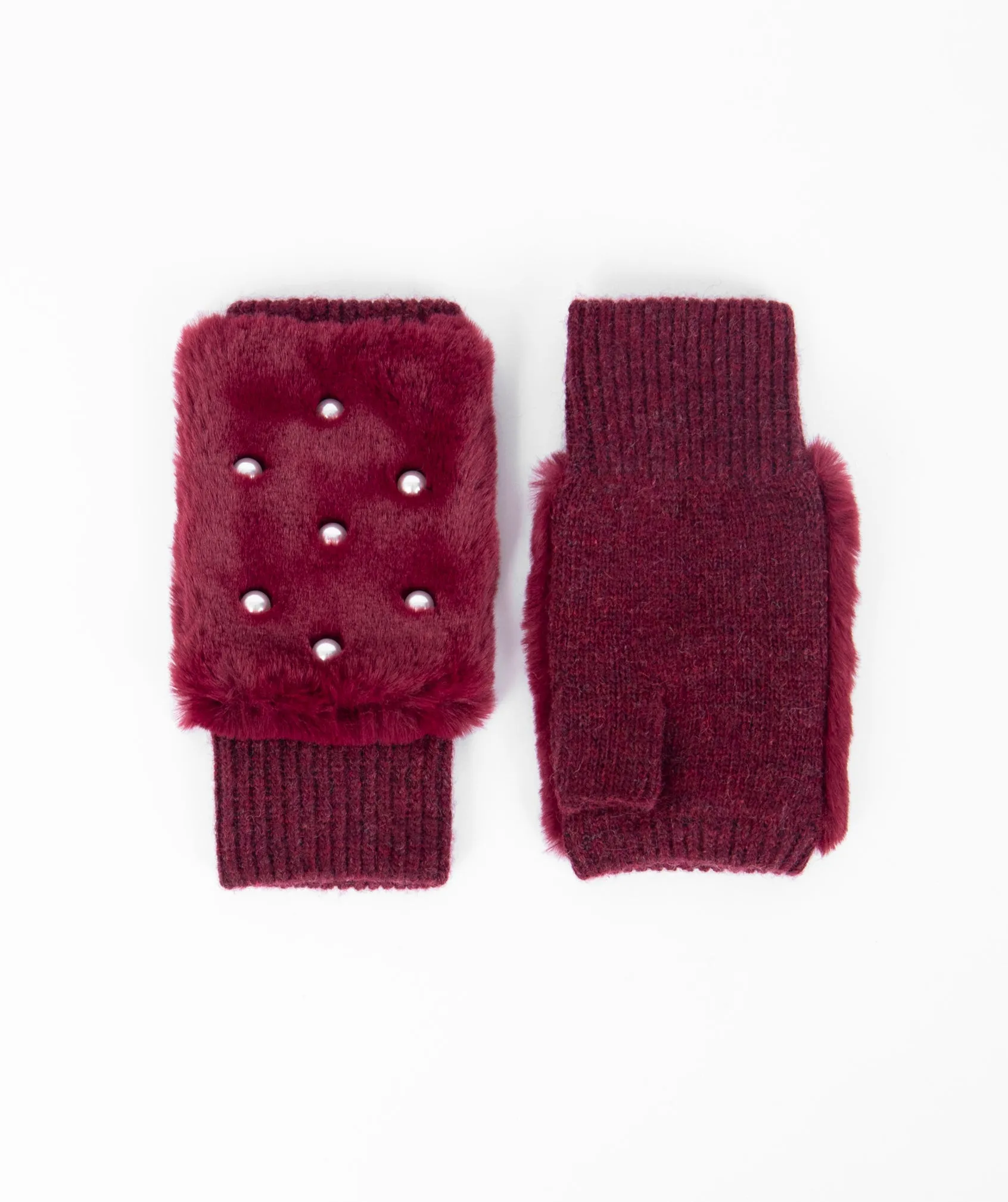 Jasmin Fingerless Glove - Berry