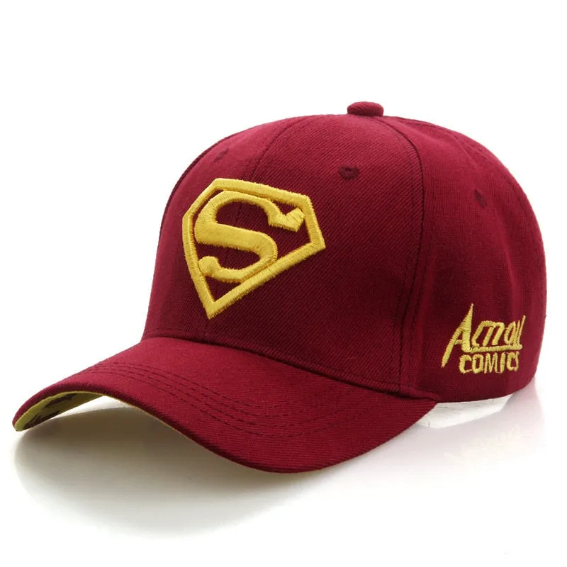 Letter Superman Casual Outdoor Baseball Caps For Men