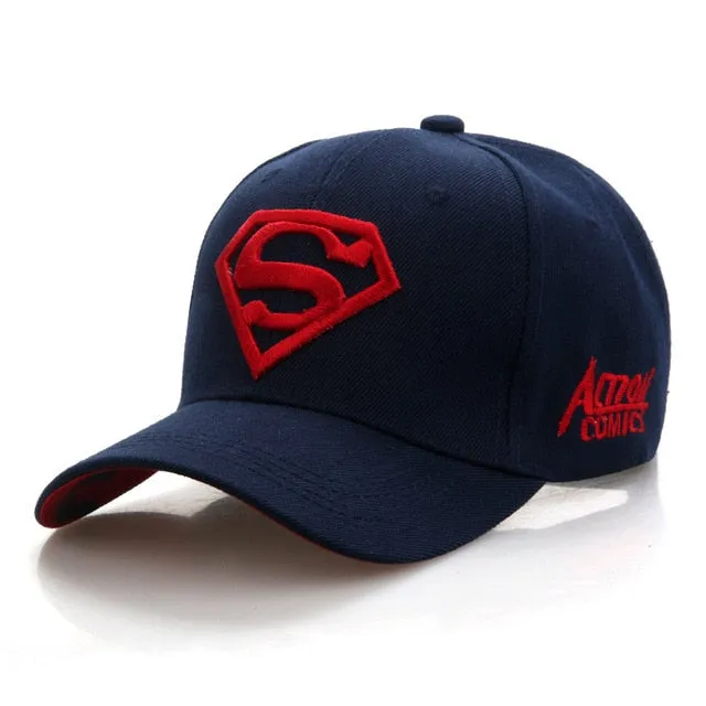 Letter Superman Casual Outdoor Baseball Caps For Men