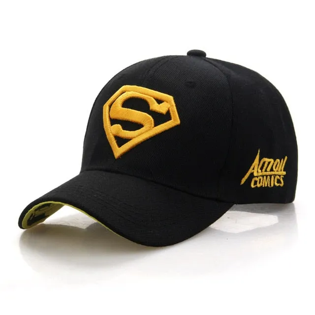 Letter Superman Casual Outdoor Baseball Caps For Men