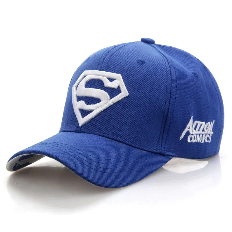 Letter Superman Casual Outdoor Baseball Caps For Men