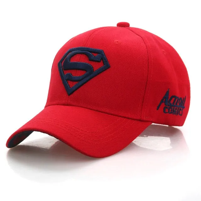 Letter Superman Casual Outdoor Baseball Caps For Men