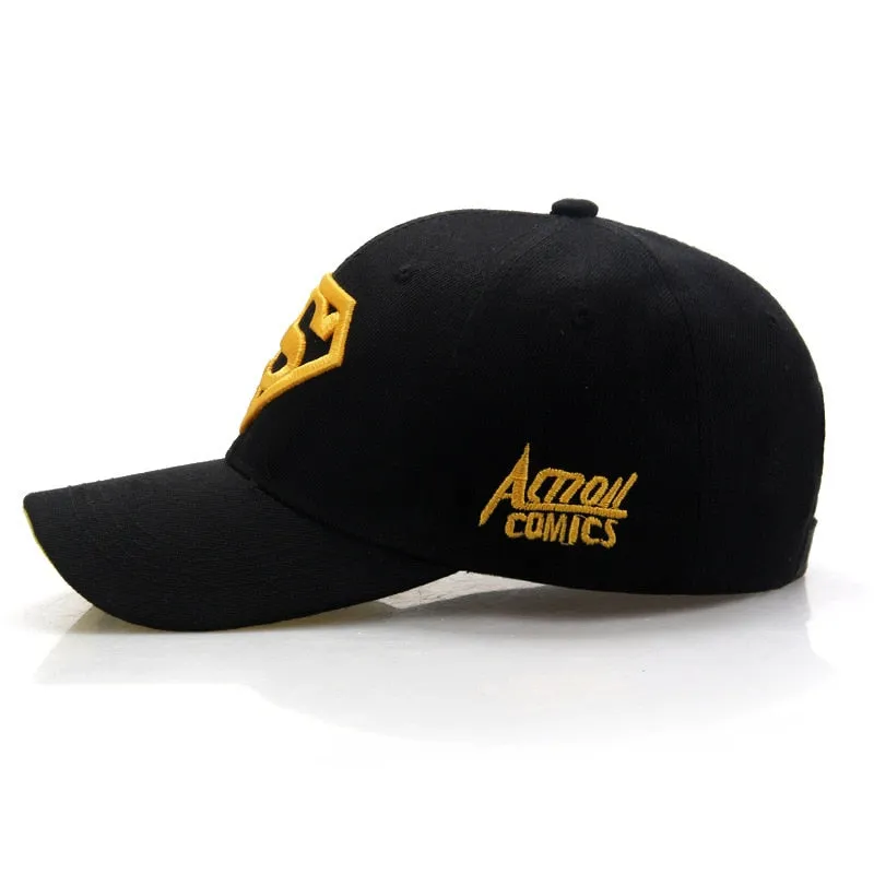 Letter Superman Casual Outdoor Baseball Caps For Men