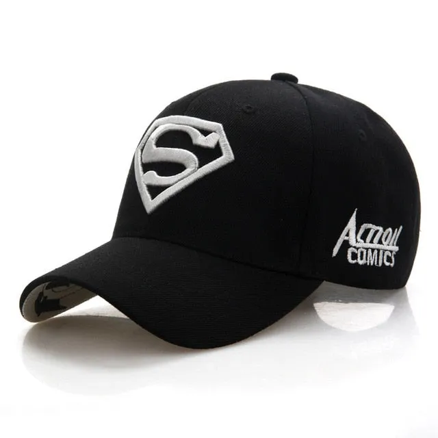 Letter Superman Casual Outdoor Baseball Caps For Men