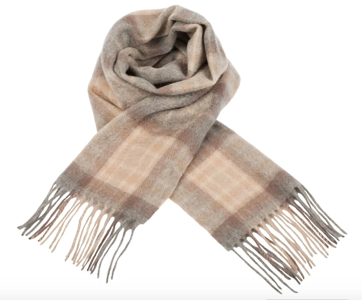 MacKellar Natural Cashmere Scarf