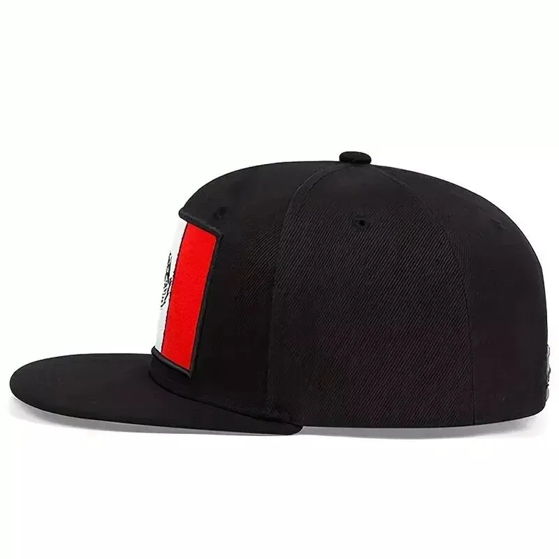 Mexican Flag Black Snapback Cap