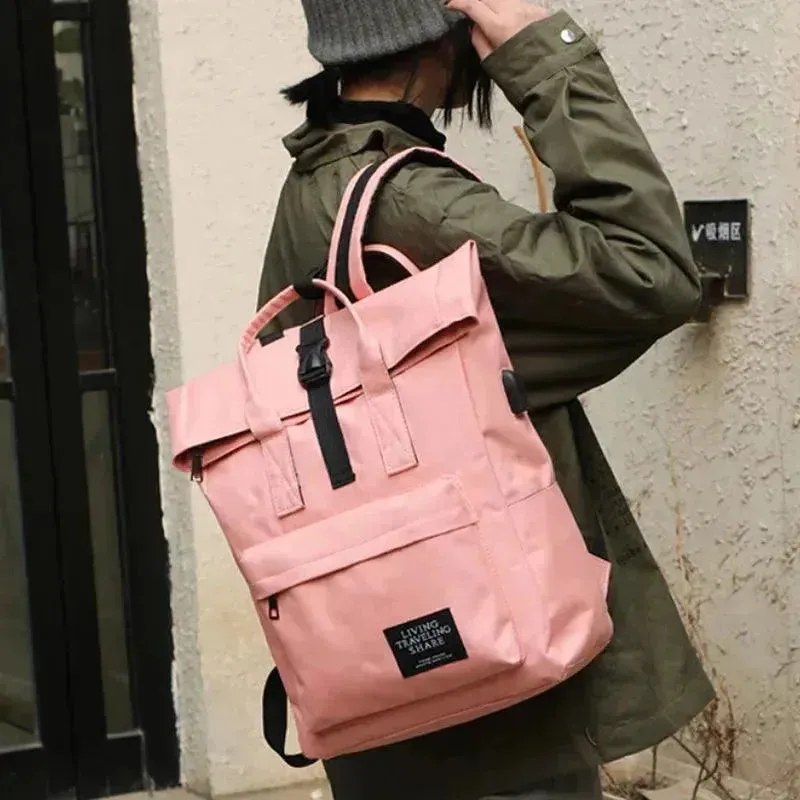 Multi-color Casual Laptop Backpack for Women