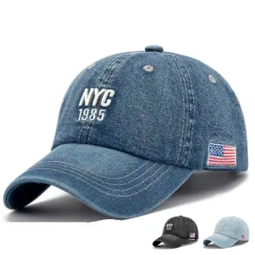 NYC 1985 Denim Baseball Cap