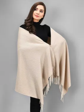 Patterened Shawl-Beige