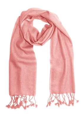 Pure Cashmere Wool Unisex Scarf - Baby Pink