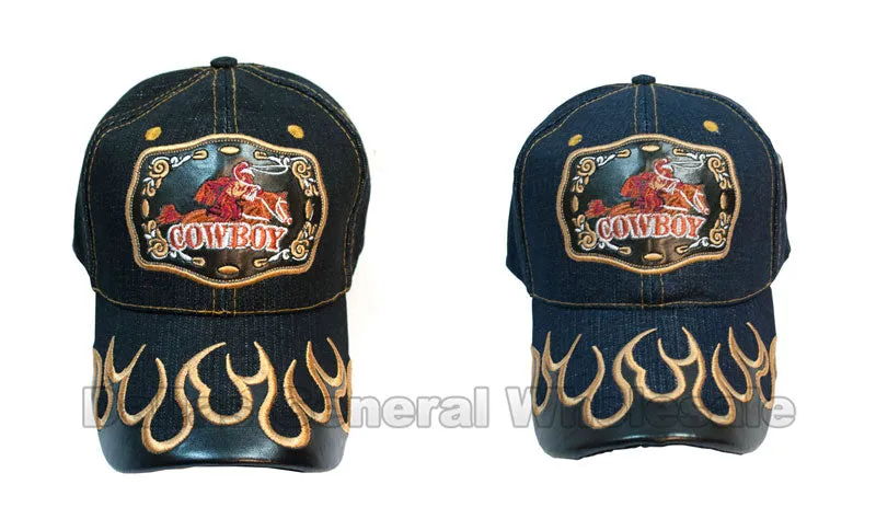 "Cowboy" Casual Denim Caps Wholesale