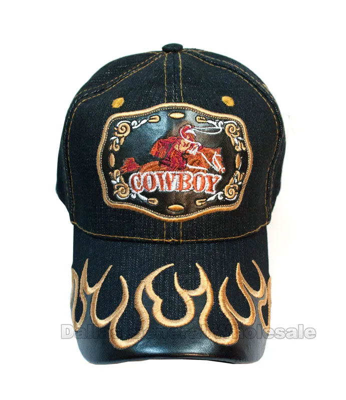 "Cowboy" Casual Denim Caps Wholesale