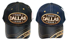 "Dallas Texas" Jeans Casual Baseball Caps