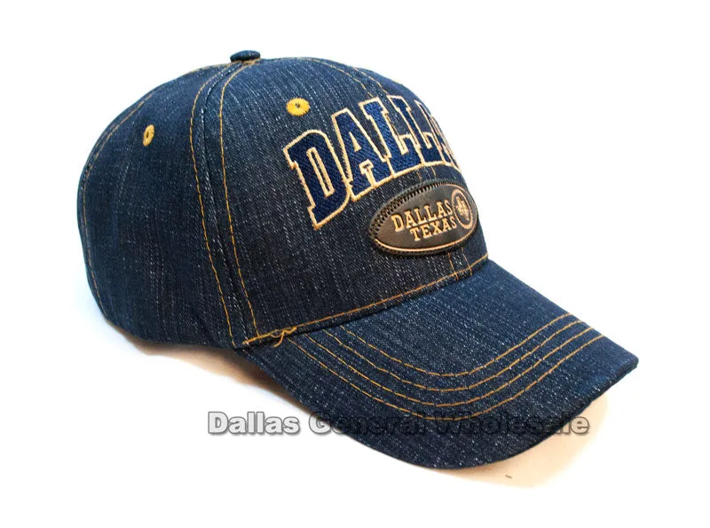 "DALLAS TX" Casual Denim Caps Wholesale