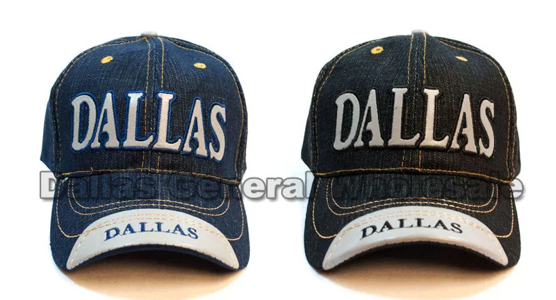 "DALLAS" Adults Casual Denim Caps Wholesale