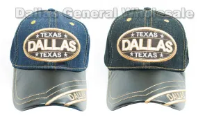 "DALLAS" Casual Denim Baseball Caps Wholesale