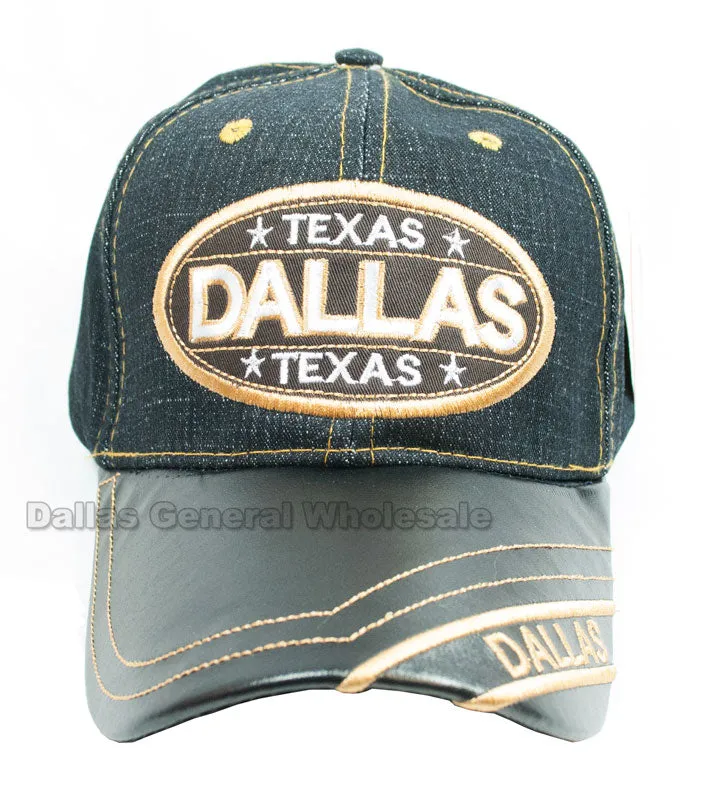 "DALLAS" Casual Denim Baseball Caps Wholesale