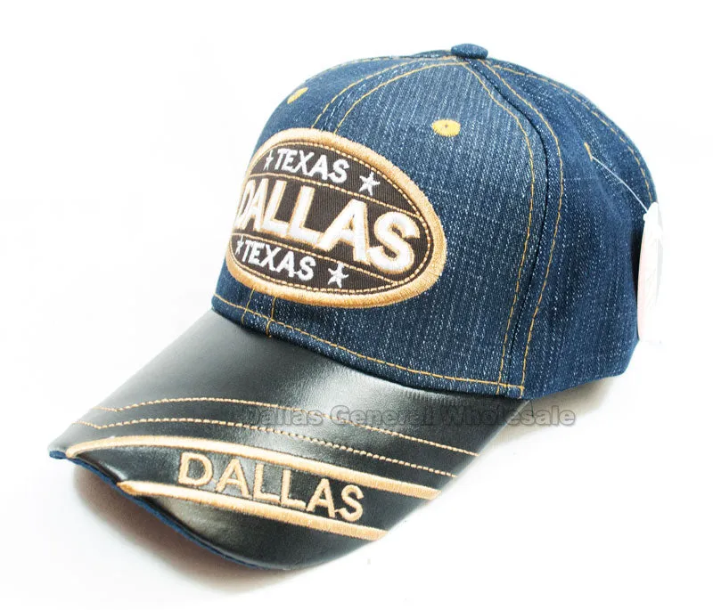 "DALLAS" Casual Denim Baseball Caps Wholesale