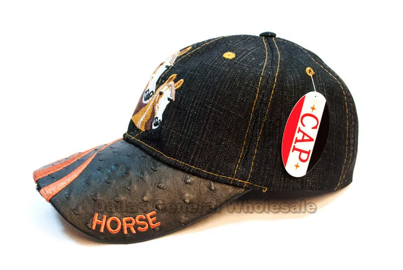 "Horse" Denim Casual Caps Wholesale