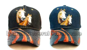 "Horse" Denim Casual Caps Wholesale